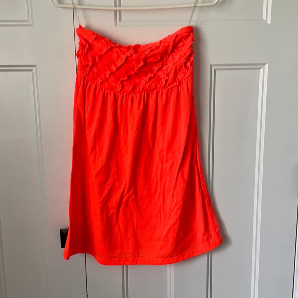 OP Orange Strapless Top Size M 7/9